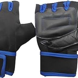 Facto Power Black Color with Blue Border Neoprene Gym Gloves with Wrist Support for Weight Lifting Gloves, Exercise Gloves for Powerlifting, Cross Training, Workout, Cycling-3