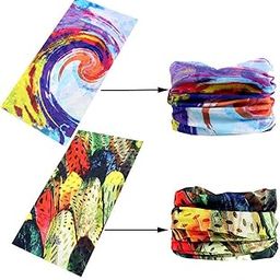 AASA Bandana Headwear Scarf for Men and Women (Multicolour Free Size) Set of 2Pcs Pack of 1-image-23