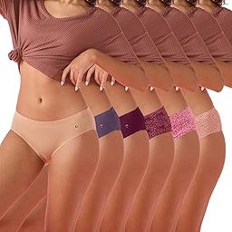 enamor Women's Cotton Blend Classic Solid Hipster Panties (Pack of 6) (CR17_Multicolors-picture-42