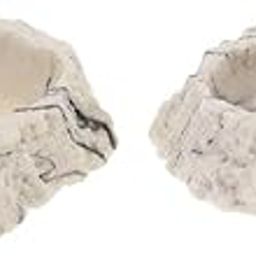 SAZ DEKOR® 2xResin Rock Bowl Food Water Dish Feeder Plate for Terrarium Reptile Tank 4-image-68