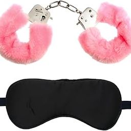 Handcuff And Blindfold, Pink & Black-image-13
