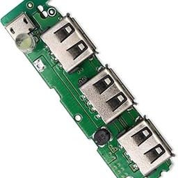 Electronic Spices 3 USB Mobile Module Lithium Li-ion Battery Charging LED Indicator Mother Board 5V 1AMP (3 USB)-12