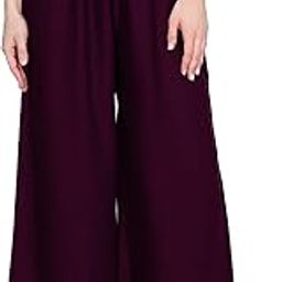 Women's Loose Fit Palazzo Pants-image-63