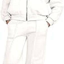 Cotton Regular Woolen Co Ord Hoodie Set For Women Winter Wear |Full Sleeve (Gl-W2070&Tr1038_White,Solid,3Xl-image-20
