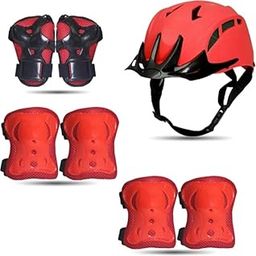 STYRKR Skating Guard Kit for Protective Cycling, Running for Kids,Boys,Girls,Men & Women (HSB-B) Red (Small)-image-9
