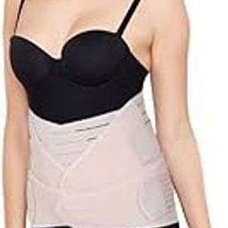 IMPORTIKAAH Postpartum 3-in-1 Girdles Wrap– Waist + Pelvis Pregnant Post Pregnancy Slimming Belt (M-Medium Waist 24-30 Inch) Beige-image-42