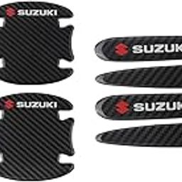 VRT 8Pcs 3D Door Bowl Paint Anti-Scratch Invisible Car Door Handle Stickers Fit Carbon Fiber Protection Film Anti-Collision Protection Stickers (Suzuki)-32