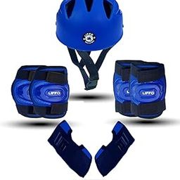 Liffo® Skating Guard Kit Protective Skating Guard Kit for Kids Skating, Cycling, Running for Kids,Boys,Girls,Men & Women (HSG-Blue) (Medium)-11