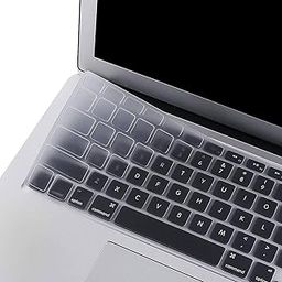 OJOS Silicone Keyboard Cover Compatible with MacBook Air 13 inch A1466 A1369 2010-2017&Compatible with MacBook Pro 13/15 inch (with/Without Retina Display,2015 Older Version), Clear-18