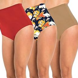 Women's High Waist 100% Cotton Lycra Stretchable Brief Underwear Full Coverage Maternity Pregnancy C-Section Recovery Hygiene After Delivery Panties (Colors and Prints May Vary)-image-88