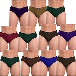 Men's Cotton Briefs Soft, Breathable Underwear for Men, Multicolour-picture-36
