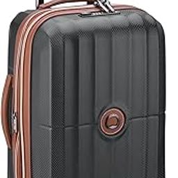 ST TROPAZ 55 CM 4 Double Wheel Cabin Black Expandable Hard Suitcase Trolley Bag Luggage-image-36