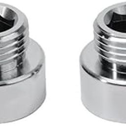 MHS Brass Reducer Adaptor Nipple – Chrome Plated – 3/4" Female x 1/2" Male BSP Thread – Heavy Duty Pipe Fitting Connector – Made in India (2)-3