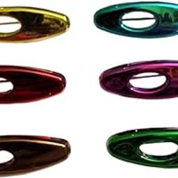 Premium Metallic Saree Pins for Women – Pack of 6 Stylish Oval Brooch Clips for Saree, Hijab, Dupatta – Rust-Free, Smooth Finish, Multicolour-image-4