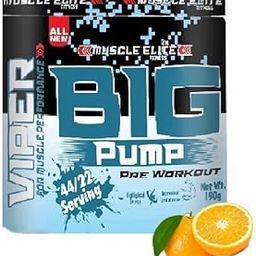 Muscle Elite Fitness Pre Workout Powder - Beta Alanine + Citrulline, Creatine Monohydrate Strength & Focus, Powerful Preworkout Energy Powder for Muscle Size [44 Servings, Orange]-image-16