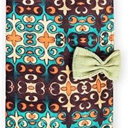 Women's Handmade Printed Canvas Fabric Bifold Passport Cover | Trendy and Stylish | Easy to Carry | Extra Slots for Cards, Boarding Pass and Passport Photo (Orange)-picture-7