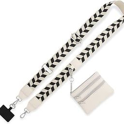 Pearl Charm, Detachable Wrist Strap, Hands-Free Keychain, Aesthetic Beaded Chain, Phone Case Accessories for Women Girls, White-picture-23