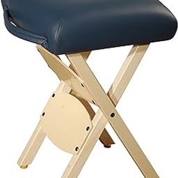 Master Massage Wooden Portable Folding Massage Stool- Lightweight Wood Foldable Tattoo Stool-Portable Tattoo Stool-Mobile Chair Seat Easy to Carry, Royal Blue-25
