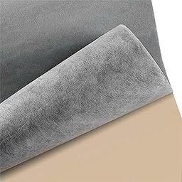 LOOM TREE Back Self Adhesive Sheet Felt Velvet Velour Fabric Craft Sticker Gray Fabric-picture-20