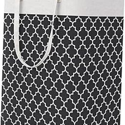 Merishopp 75L Clothes Hamper Foldable Laundry Storage Basket Durable for Bedroom Black | Household Supplies & Cleaning | Laundry Supplies | Hampers-image-1