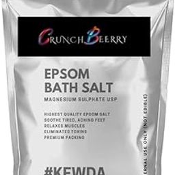 CRUNCH BEERRY BATH SALT For Muscle Relief, Relieves Aches Pain,Bath salt for Relaxation,Refreshing Body,Joint Soreness and Tired Muscles,No Color Added 1000gm (BATH SALT_KEWDA_1 Kg.)-image-78