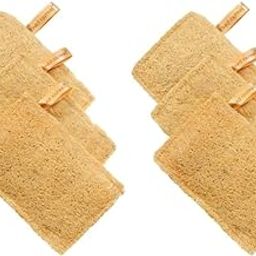 Rfined Routines™ Natural Loofah For Bathing | Organic Sun Dried Luffa for Scrubbing | Body Sponge & Scrubber for Bathing Women & Men | 100% Natural Lufa for Bath Shower Skin Expoliation | Pack of 6-54