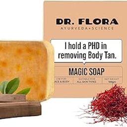 Dr. Flora Sandalwood & Saffron Handmade Bath Soap 100g | Chandan Kesar Soap for Glowing Skin | Skin Brightening & Tan Removal | Paraben-Free Herbal Soap for Men & Women-image-14