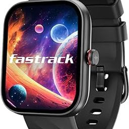 Fastrack Limitless Fs2 with 1.91" Super Ultravu Display|Bt Calling|Advanced ATS Chipset|Functional Crown|320X385 Pixel Resolution|100+ Sports Mode & Watchfaces|Calculator|Ip68 Smartwatch, Black-50