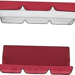 HEAVENGLOW Patio Swing Canopy Durable Swing Seat Top Cover for Outdoor Porch Seat Swing Red-picture-12