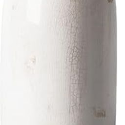 VICTOR & TERESA Rustic White Vase for Home Decor, Ceramic Vases for Flowers, Modern Farmhouse Decorative Vases for Pampas Grass,Table Accent, Mantel, Living Room,Bookshelf, Centerpieces, 9.8inch-16