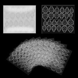Imported Quality 2 Sheet (48pcs) Double-sided Nail Tab Sticker, False Nail Glue Jelly Gel Tape Adhesive Tabs Nail Glue Transparent Flexible Adhesive Fake Nails Tabs sticker-image-83