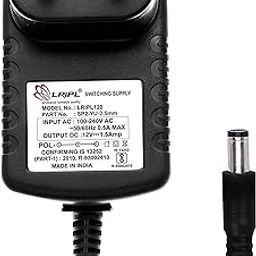 LRIPL122 Power Adapter 12V 1.5Amp (2.5MM PIN) for Security Camera CCTV Black-10