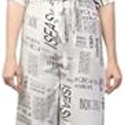 Classic Feminine Women’s Printed Jumpsuit Sleeveless Crepe 2 Piece Jumpsuit Outfit-18