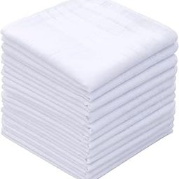 6 Pcs White Cotton Handkerchiefs for Kids and Adults Pocket| Square Handkerchief for Kids Boys Girls School-image-63