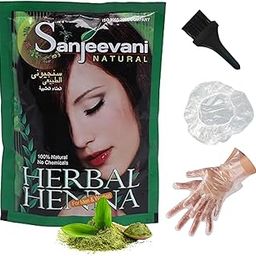 Sanjeevani Natural Herbal Henna Powder for Hair | 100% Pure & Organic Mehndi | Natural Hair Color & Conditioner | Chemical-Free Herbal Coloring Care for Men & Women | Pack of 2(50g each)-image-38