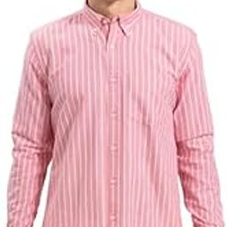 Men's Cotton Casual Striped Regular Fit Shirt-image-68