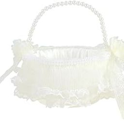 UJEAVETTE Wedding Flower Basket Flowers Baskets for Anniversary Ceremony Parties-15