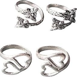 Women & Girls Metal Plated Fancy Toe Ring Adjustable Bichiya/Leg Finger Ring-Combo-2 (A_C_P_110734_Multi)-image-77
