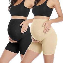 Women's High Waist Cotton Long Shorts Underwear Full Coverage Maternity Panties for Pregnancy and C-Section-image-14