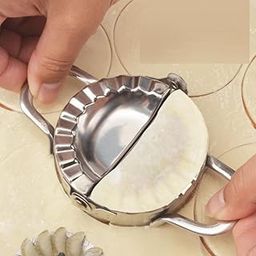 UJEAVETTE Dumpling Press Meat Pie Pastry Maker Tool Ravioli Mould Dough Stainless-image-8