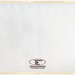 Tiksha Enterprises TOUGHENED Glass (674=674) 404 MM with Silver Beading Compatible for Samsung Double Door Fridge RT54-RT56 Model 551L & 523L.-image-2