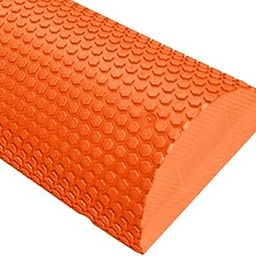 THE STYLE SUTRA® EVA Half Foam Roller High Density for Pliability Back Back Legs Foot Massage Orange 30cmx7.5cm|1 Half Round Eva Foam Roller-25