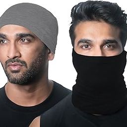 Versatile Bamboo Bandana Scarf | Elegant Neck Warmer, Sun & Dust Protection | Multipurpose Muffler for Fashion & Comfort-24