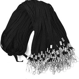 ABHA PRINT 36" Bulk Flat Lanyard for ID Badges – Premium Neck Strap with Swivel J-Hook, Durable Badge Holder Lanyards for Name Tags, Staff ID Cards, Events, Office, School – Pack of 100-image-20
