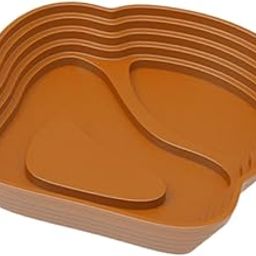 LOOM TREE Reptile Feeding Water Bowl Reptile Bathing Pool for Frogs Gecko Pet Supplies Brown Large | Reptile Supplies-picture-12