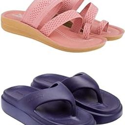 Extra Soft Classic Casual wear with Flexibility Technology Flat Combo for Women's/Girl's(6142+6112)()-image-76