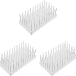 iplusmile 3 pcs Stand Plastic Dryer for Holder Laboratory Peg Use Drying Rack Tube Test Centrifuge Draining-1