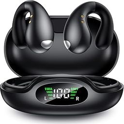 Boytond Open Earbuds, Over-The-Ear Headphones with Waterproof Design and Secure Fit for Small Ears, Soft Black-image-46