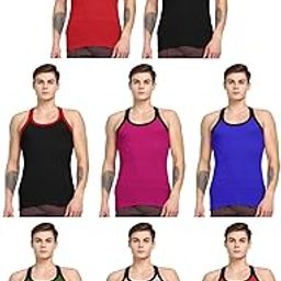 Men's Cotton Western 700071, Contact Vest (Pack of 8) (Rupa-Hunk-1061-8-90_Multicolour-16