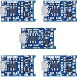 5Pcs TP4056 Micro USB 5V 1A Lithium Battery Charging Module Inbuilt Battery Protection and Indicator-image-17